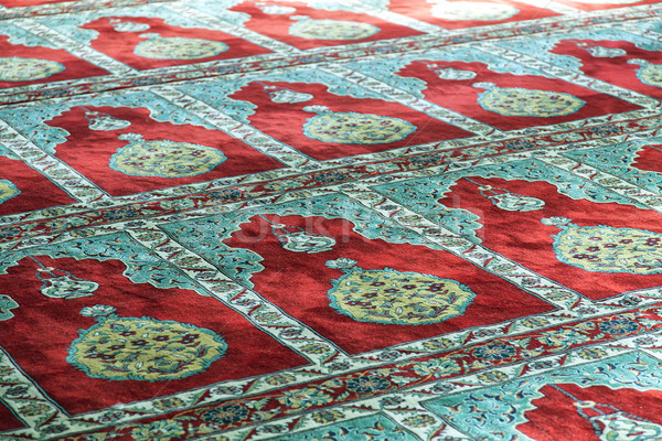 Stock photo: Mosque prayer carpet