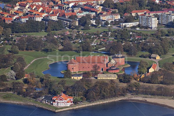 Citadel lucht antenne foto stad gebouw Stockfoto © sophie_mcaulay