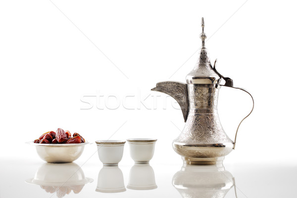 металл банка арабский кофе чаши Сток-фото © SophieJames