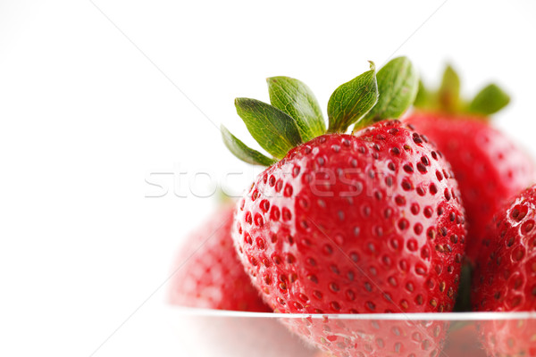 A group of organic fresh strawberries Stock photo © SophieJames