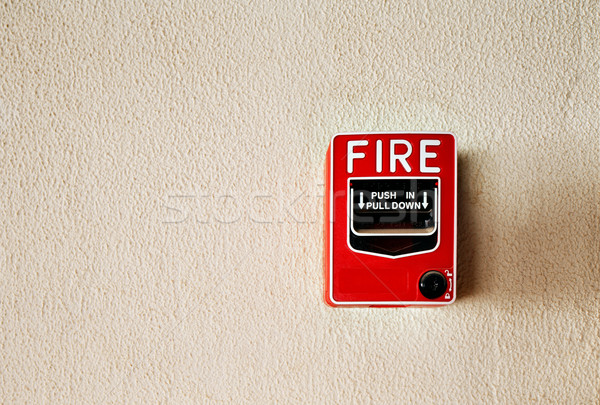 Fire alarm button on a wall Stock photo © SophieJames