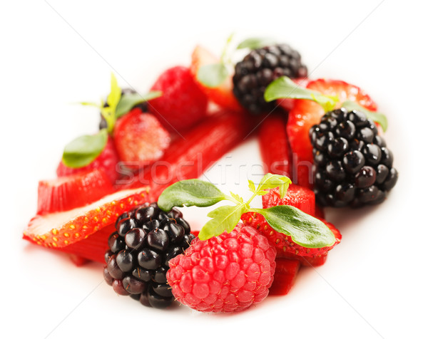 The mixed berries dessert Stock photo © SophieJames