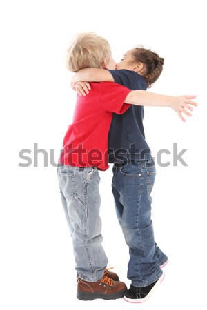 a surprise kiss and hug Stock photo © soupstock