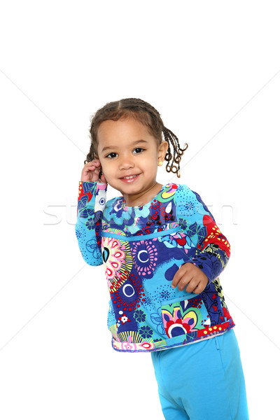 Smiling toddler girl Stock photo © soupstock