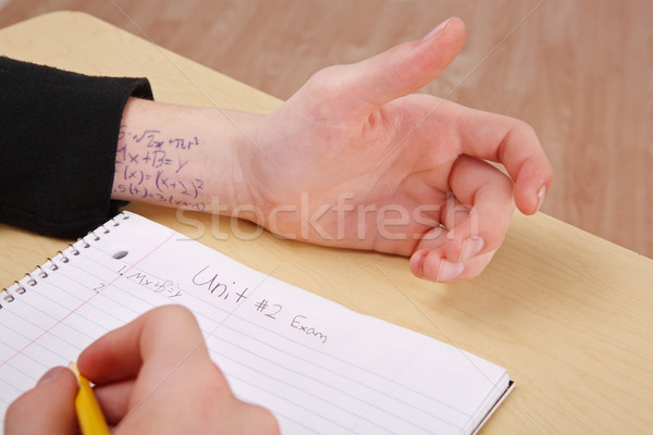Cheating on a test Stock photo © soupstock