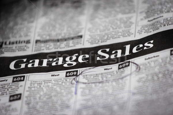 Garage Sale Ads (shallow depth of field) Stock photo © soupstock