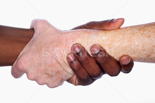 Conexiune doua mâini diferit alte Imagine de stoc © soupstock