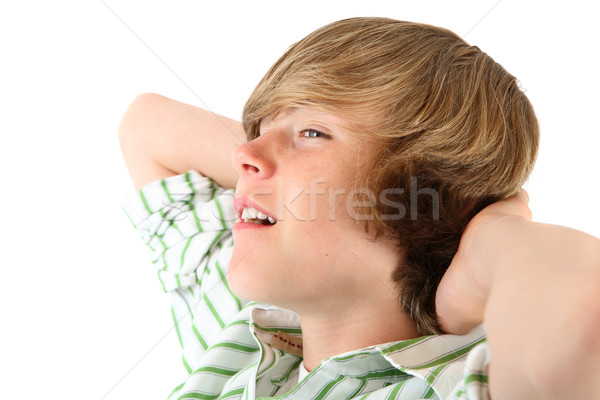 Teenage boy relaxing Stock photo © soupstock