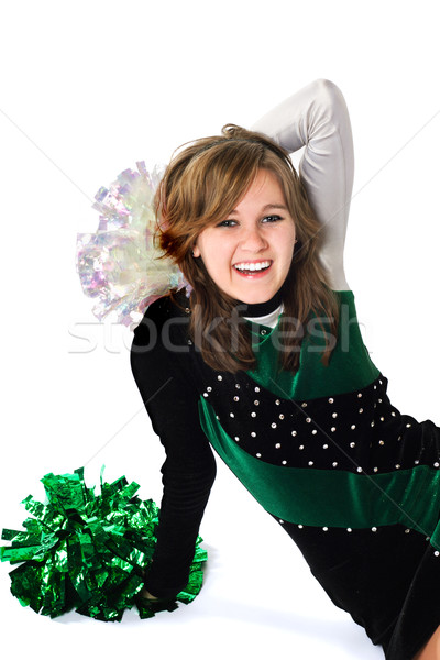 Happy Girl in a Pom Pon Uniform Stock photo © soupstock