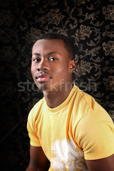 молодежи молодым человеком человека мальчика черный Сток-фото © soupstock