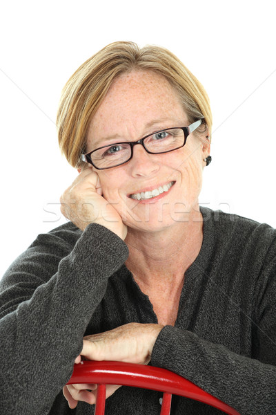 Smiling middle aged woman Stock photo © soupstock