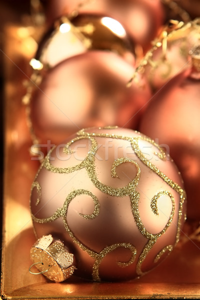 Natale ornamenti pronto oro vacanze Foto d'archivio © soupstock