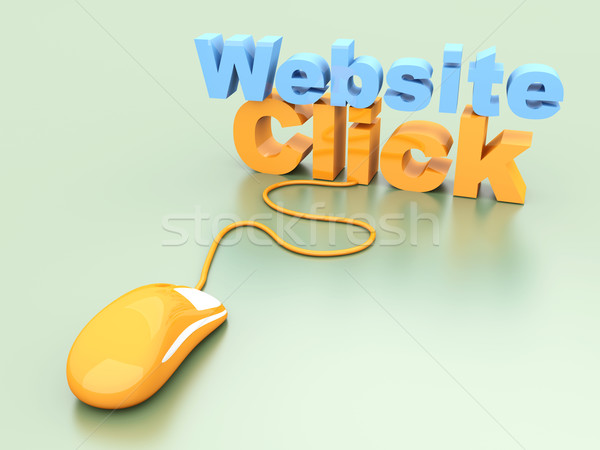 Web sitesi tıklayın 3D render örnek bilgisayar Stok fotoğraf © Spectral