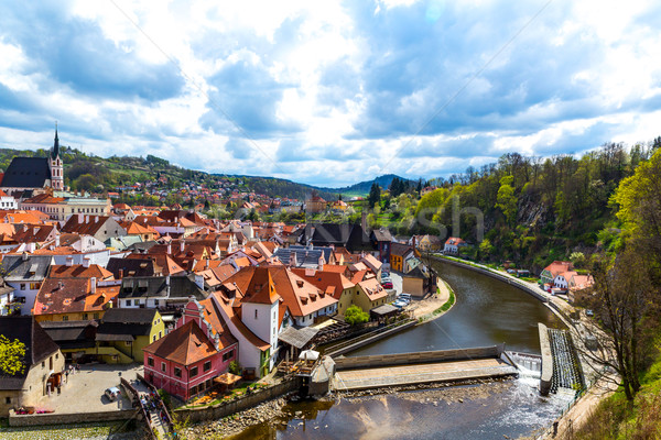 View over Krumlov in Bohemia Stock photo © Spectral