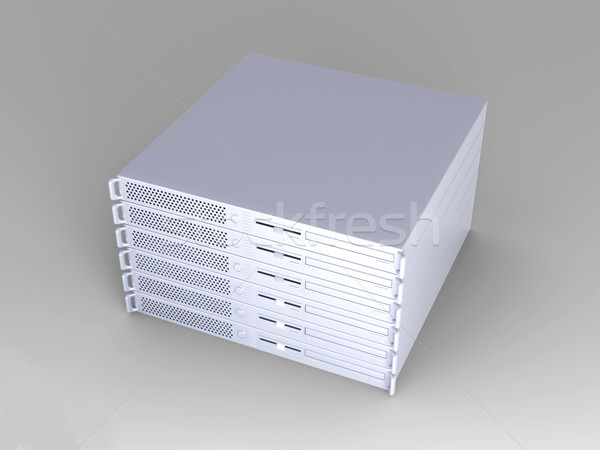 19inch Server Stack Stock photo © Spectral