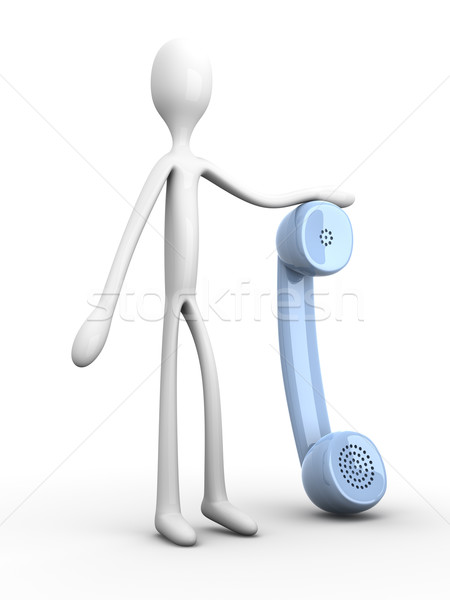 Holding a Phone	 Stock photo © Spectral