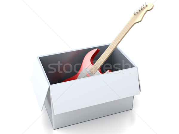 Guitar in a Box Stock photo © Spectral