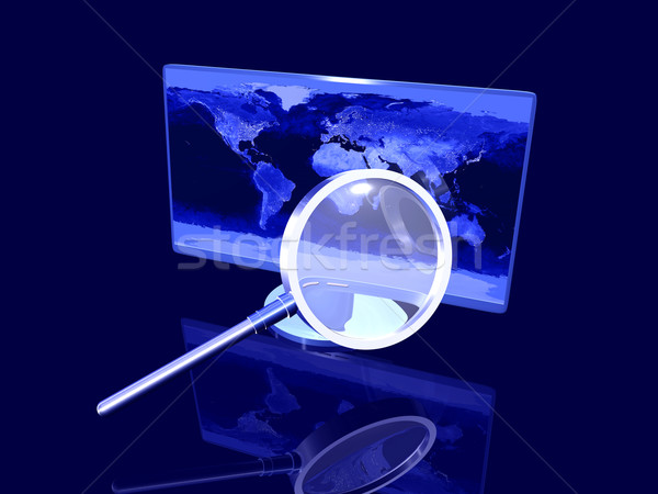 Global Suche 3D gerendert Illustration Textur Stock foto © Spectral