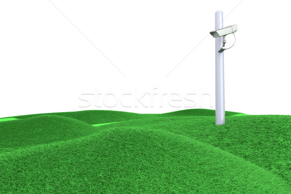 Inwigilacja krajobraz cctv zielone wzgórza Zdjęcia stock © Spectral