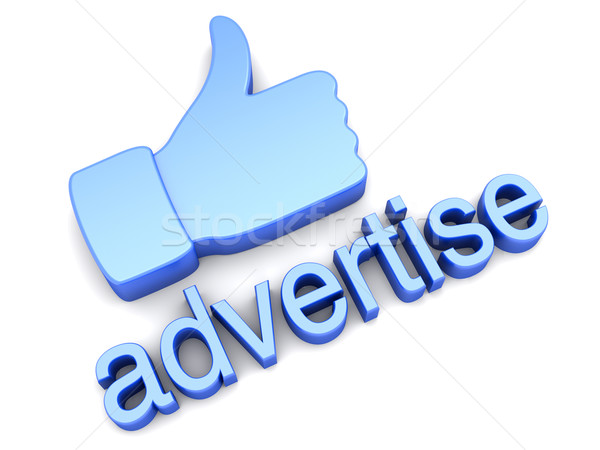 Adverteren reclame 3D gerenderd illustratie Stockfoto © Spectral