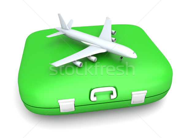 Légi utazás levegő utazás 3D renderelt illusztráció Stock fotó © Spectral