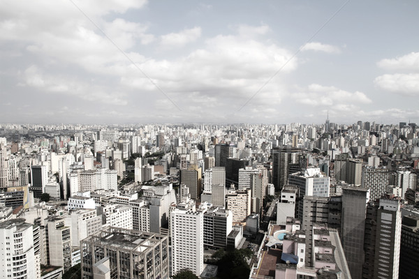 Skyline Sao Paulo Brasilien Südamerika Himmel Büro Stock foto © Spectral