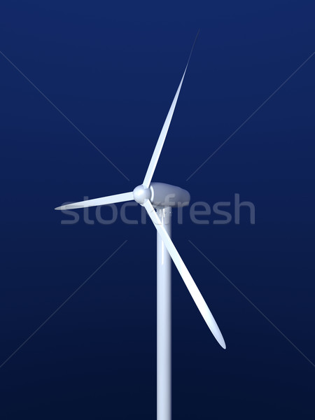 Wind energie 3d illustration industrie elektriciteit grafische Stockfoto © Spectral