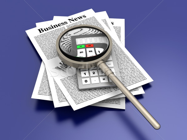 Analyzing business news	 Stock photo © Spectral