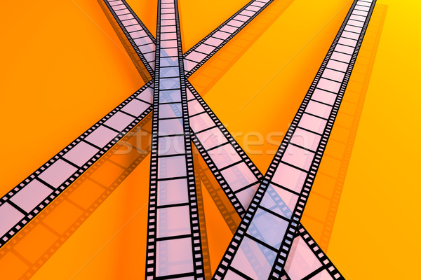 映画 ストリップ 3次元の図 フレーム 映画 黒 ストックフォト © Spectral