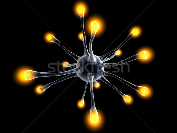 Zelle 3D gerendert Illustration Gesundheit Netzwerk Stock foto © Spectral