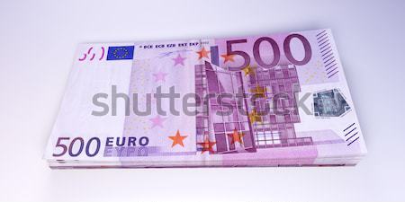 Euros 3D prestados ilustración financiar Foto stock © Spectral