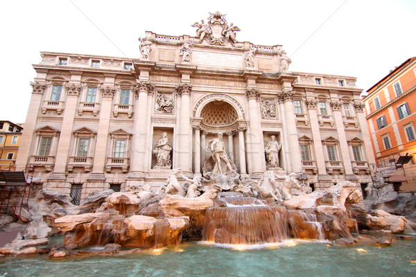 Trevi Çeşmesi çeşme Roma İtalya Avrupa su Stok fotoğraf © Spectral