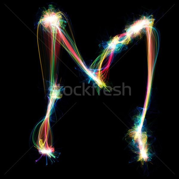 Plasma Letter - M		 Stock photo © Spectral