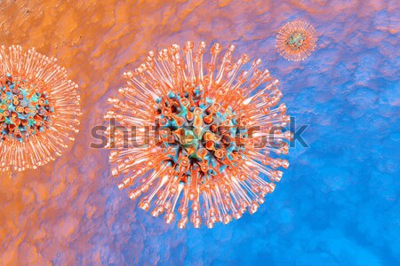 Vs Immunsystem groß Auflösung 3d render abstrakten Stock foto © Spectral
