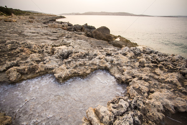 Doğal tuz tuzlu su tuzak kayalar Stok fotoğraf © Spectral