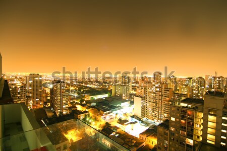 Panoramă Santiago Chile america de sud casă oraş Imagine de stoc © Spectral