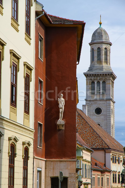 Foto stock: Arquitectura · histórica · Hungría · Europa · edificio · ciudad · pared