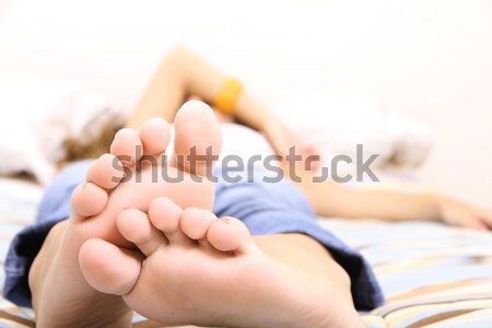 Mujer belleza habitación relajarse Foto stock © Spectral