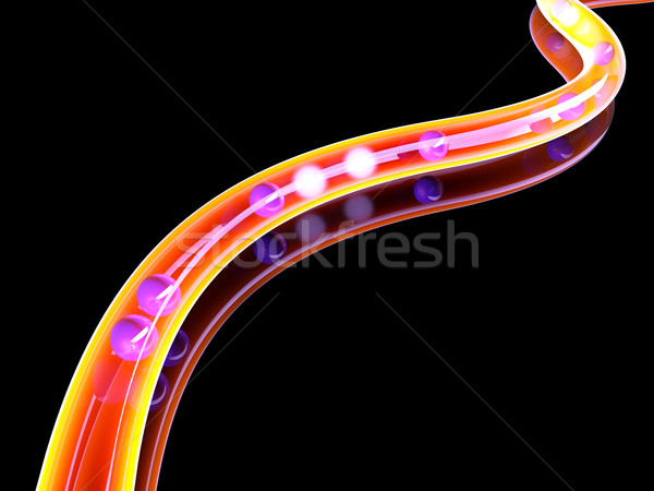 Cable 3D prestados ilustración teléfono comunicación Foto stock © Spectral