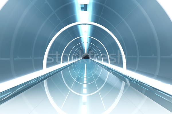 Raum Station Innenraum 3D gerendert Illustration Stock foto © Spectral