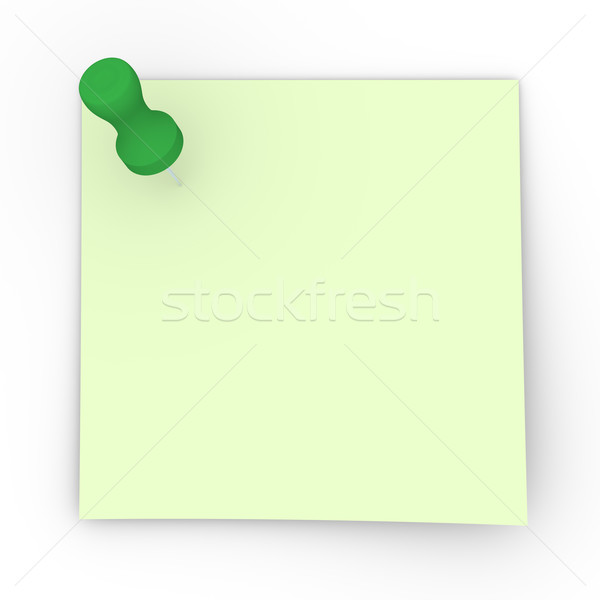 Sticky Note - Green Pin Stock photo © Spectral