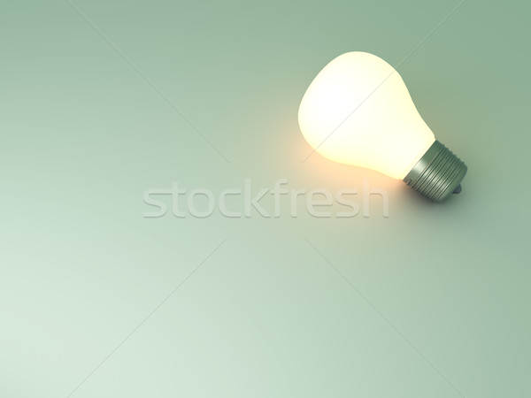 Gloeilamp 3D gerenderd illustratie elektriciteit Stockfoto © Spectral