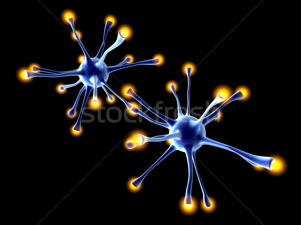 Stock photo: Interacting Neuronal Cells	
