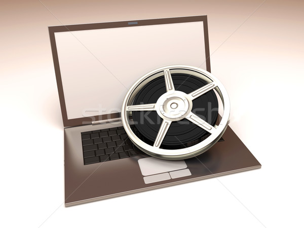 Digitális videó 3D renderelt illusztráció film Stock fotó © Spectral
