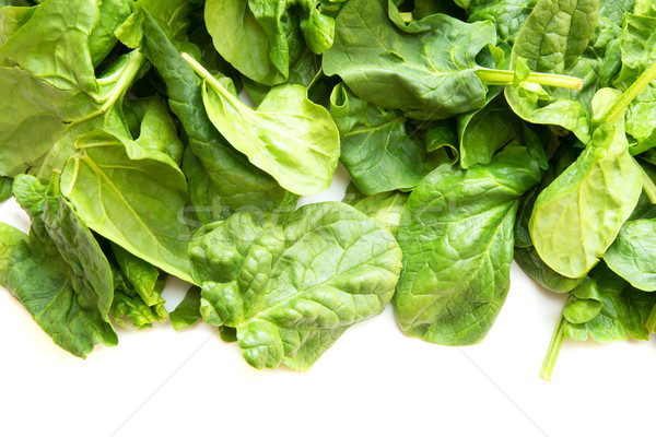 Fresh spinach leaves isolated on white	 Stock photo © Spectral