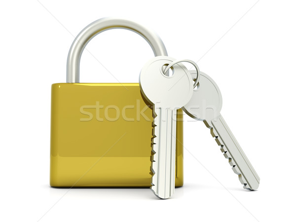 Padlock with Keys									 Stock photo © Spectral