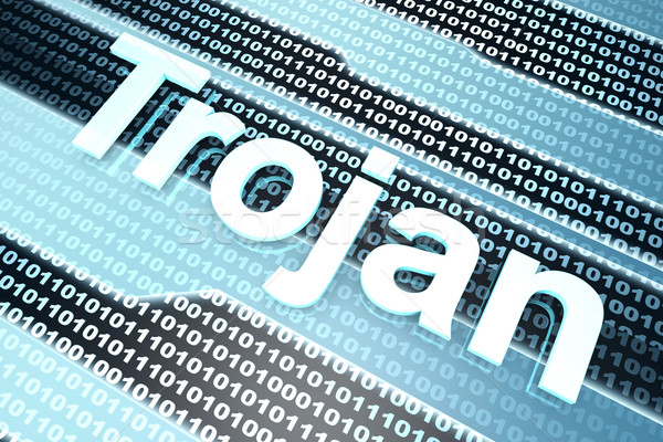 Trojan virus infectado digital fuente código Foto stock © Spectral