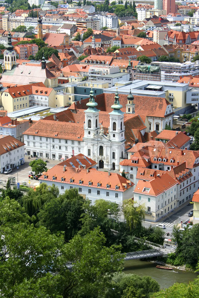 Graz miasta Austria kościoła podróży architektury Zdjęcia stock © Spectral