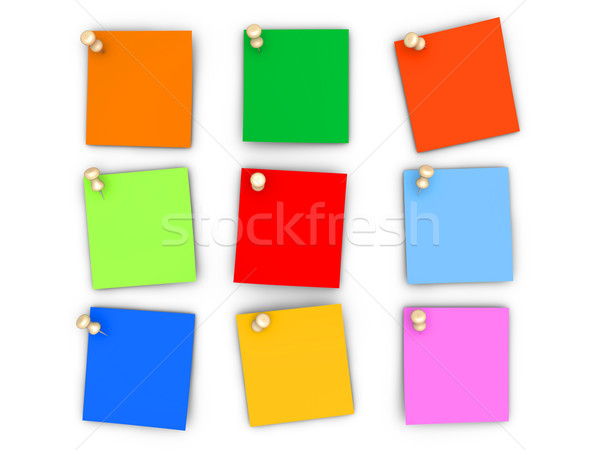 Colorful paper notes Stock photo © Spectral