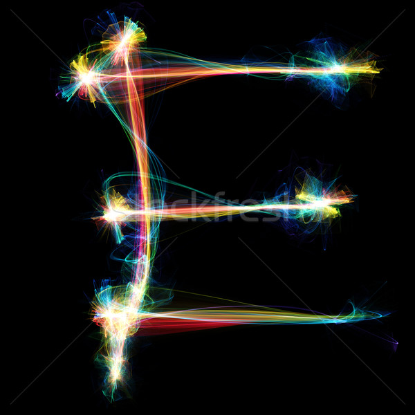 Plazma mektup dijital dışarı enerji dizayn Stok fotoğraf © Spectral